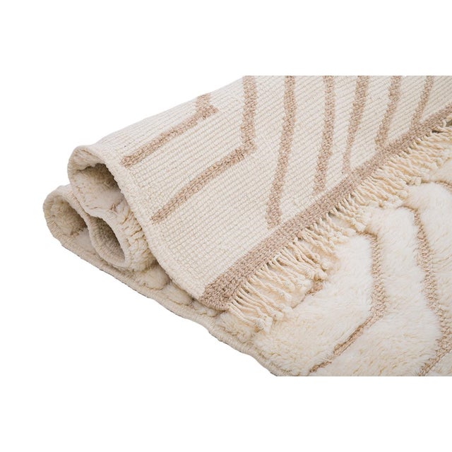 Textile Hand-Knotted Wool Premium Rug by Azele Studio For Sale - Image 7 of 14