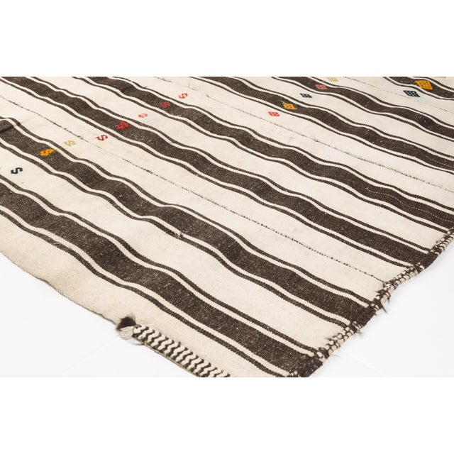 Textile Vintage Handwoven Kilim Rug For Sale - Image 7 of 10