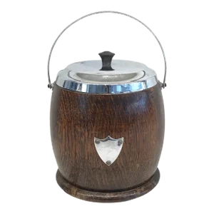 Early 20th Century British Porcelain Biscuit Barrel