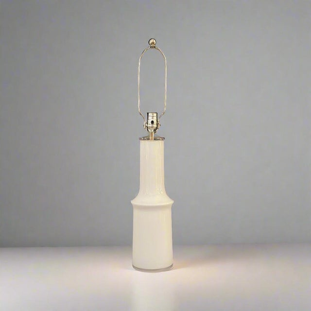 Modern Modernist glass table lamp by Gert Nystrom for Hyllinge, 1970s For Sale - Image 3 of 5