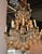 Wood Italian Beaded Giltwood Chandelier For Sale - Image 7 of 9