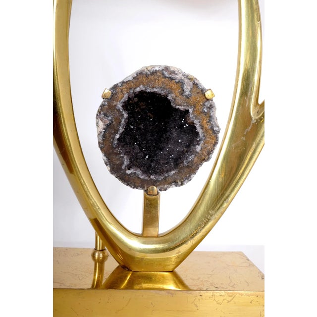 Metal Sculptural Table Lamps by Willy Daro, 1970s, Set of 2 For Sale - Image 7 of 11