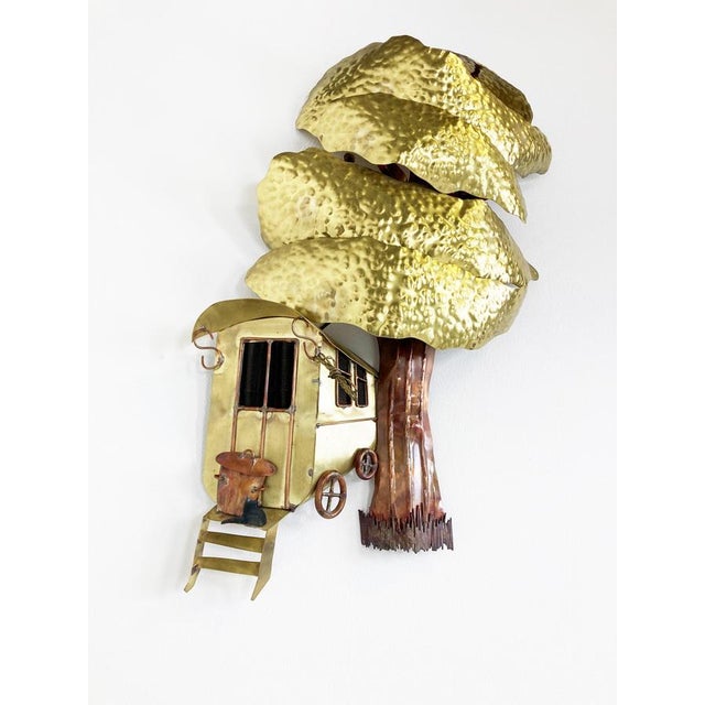 Copper Tree Wall Sculpture from Daniel dHaeseleer, 1970s For Sale - Image 6 of 10