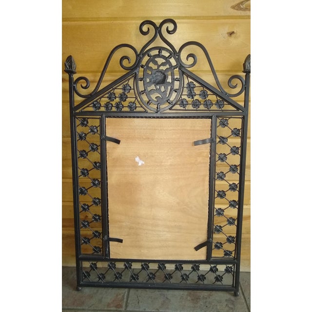 Metal Vintage Boho Wrought Iron Frame for Mirror - Art For Sale - Image 7 of 7