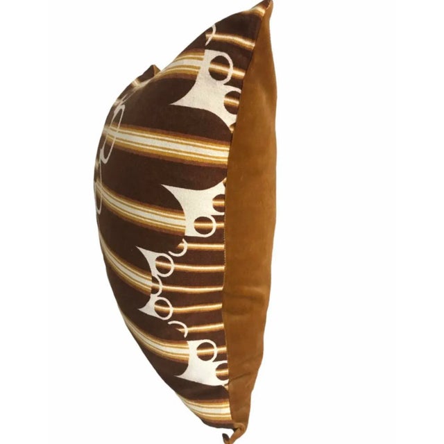 Vintage 1960’s Printed Cotton Graphic Pillow. Looks like it’s moving 3D. Limited Edition.