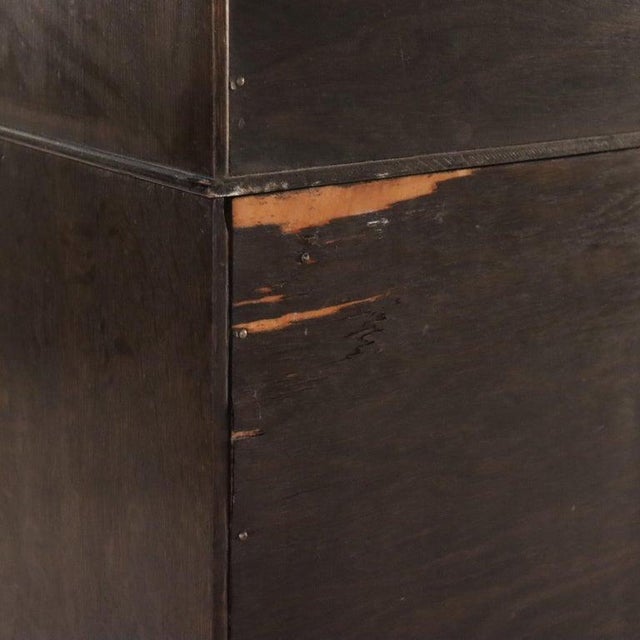 Wood Antique Macey Arts & Crafts Mission Oak 3 Stack Barrister Bookcase C1910 For Sale - Image 7 of 11