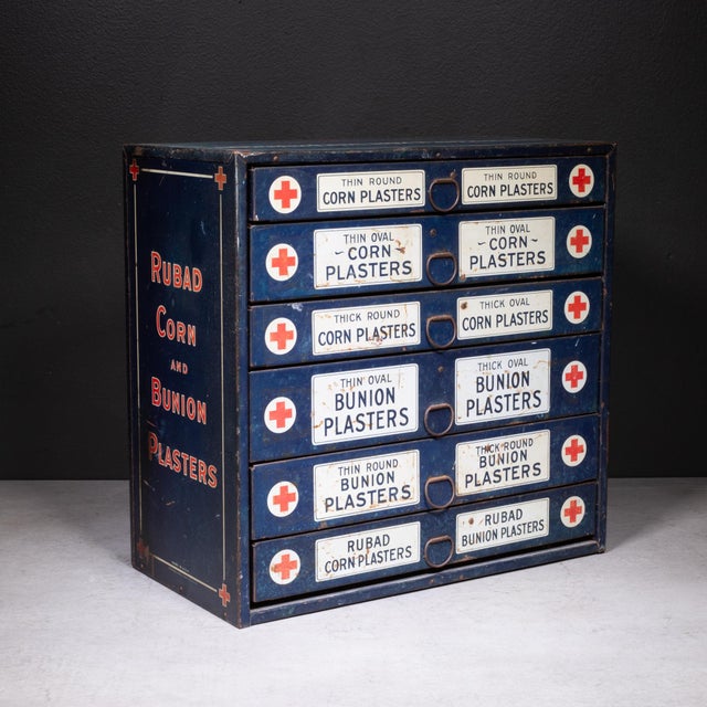 Industrial Antique Johnson & Johnson Corn and Bunion Plasters Drug Store Display c.1910 For Sale - Image 3 of 11