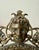 Antique Gilded Cast Iron Cherub and Lion Heads, Victorian French Style Ornate Vanity Table Mirror From Late 19th Century For Sale In Los Angeles - Image 6 of 12