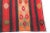1960s Handmade Trbal Strpe Design With Red and Orange Tones Kilim-5' 11'' X 10' 1'' For Sale - Image 12 of 12