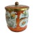 Vintage Daher Chinoiserie Floral Tin With Brass Knob Lid, England For Sale