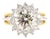 2.5 Carat Old European Cut Diamond Gold Ring, Size 6.5 For Sale