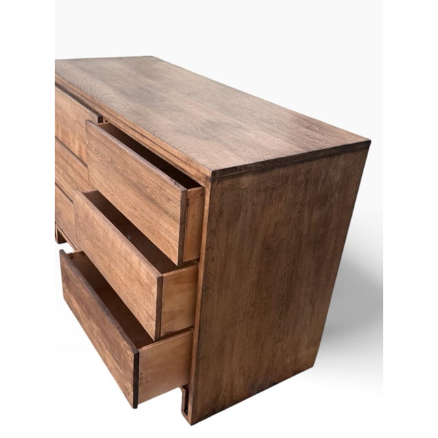 Refinished Solid Wood Mid-Century Modern Six-Drawer Dresser by Conant Ball For Sale In Buffalo - Image 6 of 9