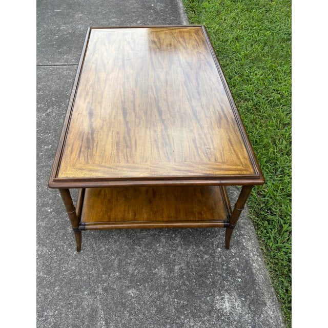 Hollywood Regency Linwood Rectangular Cocktail Table For Sale - Image 3 of 7