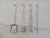 Vintage 4-Piece Wrought Iron Fireplace Tool Set Stand For Sale - Image 4 of 7