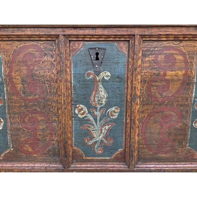 18th Century Tyrolean Painted Chest For Sale - Image 9 of 15