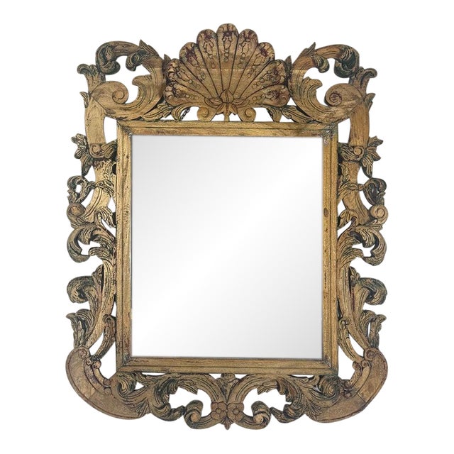 Antique Italian Wall Mirror, Vintage Elegance From the 20th Century For Sale