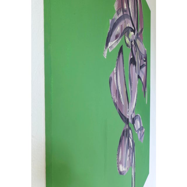 Contemporary "Finally Seem to Be Slowing Down" Large Floral Acrylic Painting by Simon Findlay For Sale - Image 3 of 12