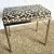 Mid 20th Century Mid Century Modern Faux Bamboo Chrome Leopard Print Low Stool For Sale - Image 5 of 9