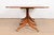 Baker Furniture Style Georgian Banded Mahogany Triple Pedestal Extension Dining Table, Newly Refinished For Sale - Image 11 of 12