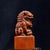 Vintage Boxwood Carved Guardian Lion Figure – Seated Foo Dog on Rectangular Base For Sale - Image 4 of 9