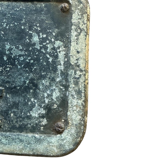 Antique Paris Zinc Street Sign “Rue De Lutèce” | Île De La Cité, Circa 1900 For Sale In Los Angeles - Image 6 of 9