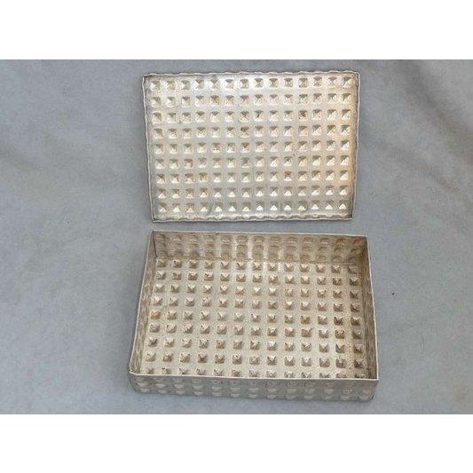 Silver Early 20th Century Art Nouveau Aluminium Candy Box, Attributed by Josef Hoffmann For Sale - Image 8 of 11