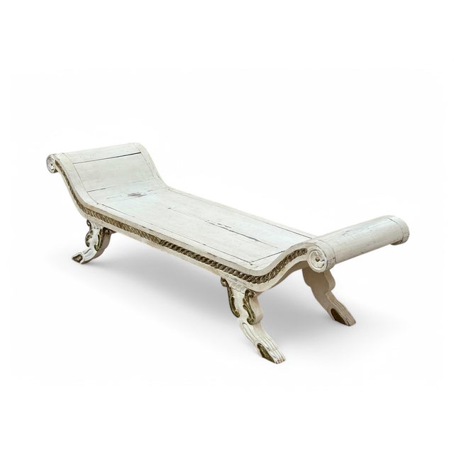 Early 20th Century Early 20th Century Empire Revival Window Seat For Sale - Image 5 of 6