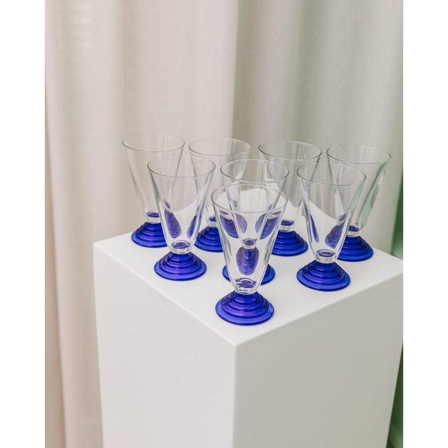 Postmodern Glasses, 1980s, Set of 8 For Sale - Image 6 of 11