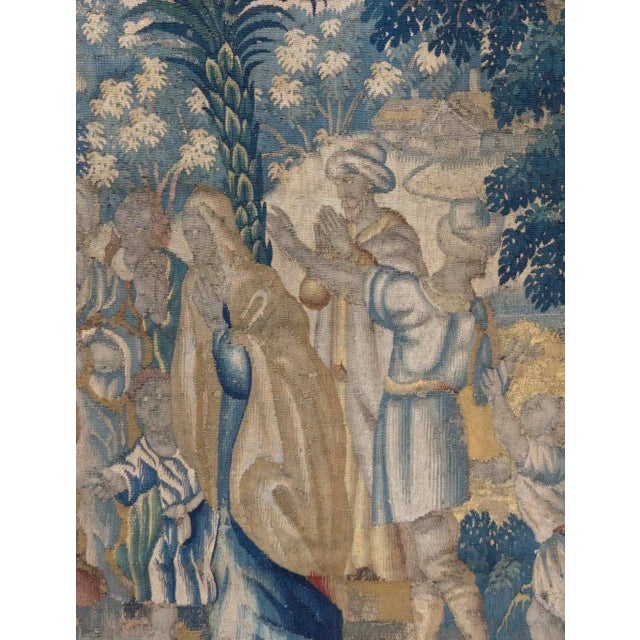 This is a gorgeous antique 18th century French Aubusson tapestry depicting a lovely Middle Eastern or North African...