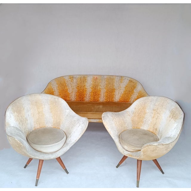 Vintage Egg Chairs and Sofa by Paged, 1970s, Set of 3 For Sale - Image 17 of 17