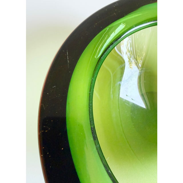 1960s Seguso Vetri Murano Sommerso Glass Bowl, 1960s Italy, Attributed For Sale - Image 5 of 11