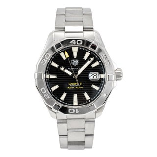 Tag Heuer Aquaracer 300m 43mm Way2010 Stainless Steel Black Dial Automatic Watch For Sale