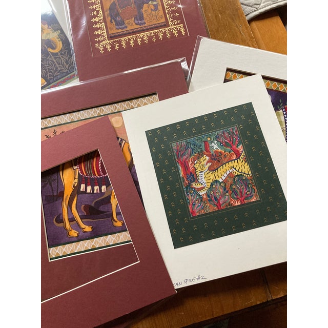 Matted Indian Elephant Giclee Print, by Kathleen Ney For Sale - Image 4 of 4