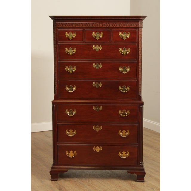 Hickory American Masterpiece Collection Chippendale Style Mahogany High Chest Chairish