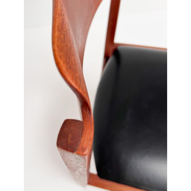Mid-Century Danish Dining Chairs attributed to Henning Kjærnulf for Korup Stolefabrik, 1960s, Set of 4 For Sale - Image 17 of 18