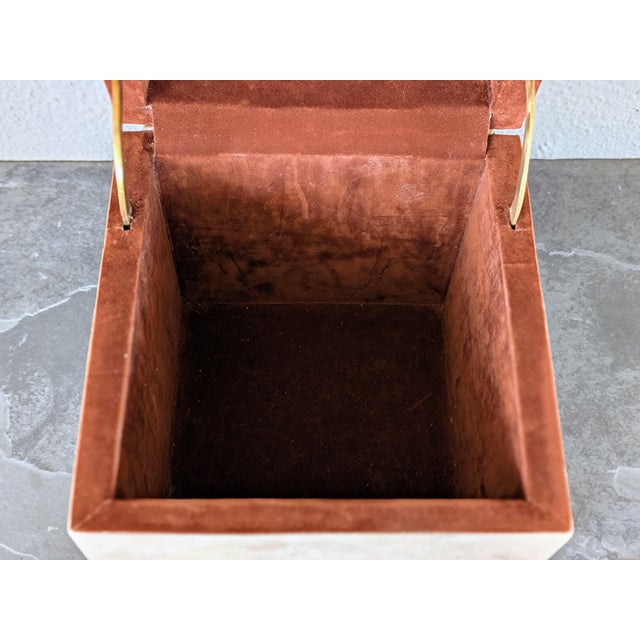 Vintage Casa Bique Tessellated Stone and Brass Box For Sale - Image 11 of 12