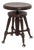 Antique Piano Stool W Brass & Glass Ball & Claw Feet For Sale