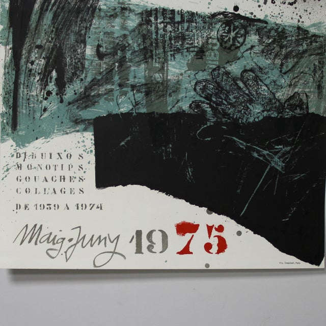 Lithographic Poster in the Gaspar Gallery from Antoni Clavé, 1975, in Flawless conditions. Designed 1970 to 1979