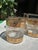 1970s 1970s Large Collection of Culver 22 Kt Gold Lowball Cocktail Glasses Scintilla Pattern- Set of 8 For Sale - Image 5 of 8
