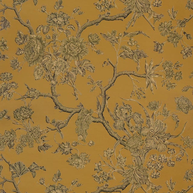 Schumacher Inverness Garden Wallcovering In Document For Sale In New York - Image 6 of 6