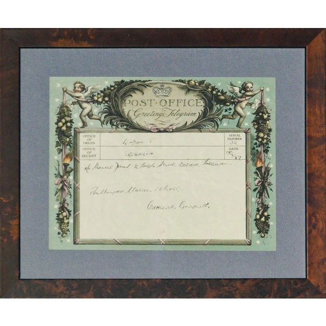 Rex Whistler Designed "Greetings Telegram" For Sale