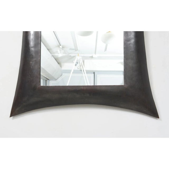Contemporary Sculptural French Bronze Mirror For Sale - Image 4 of 6