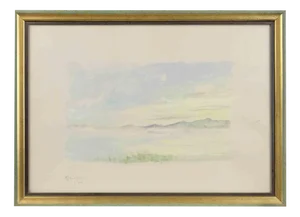 Michele Ricciuti, Landscape, Watercolor, 1984