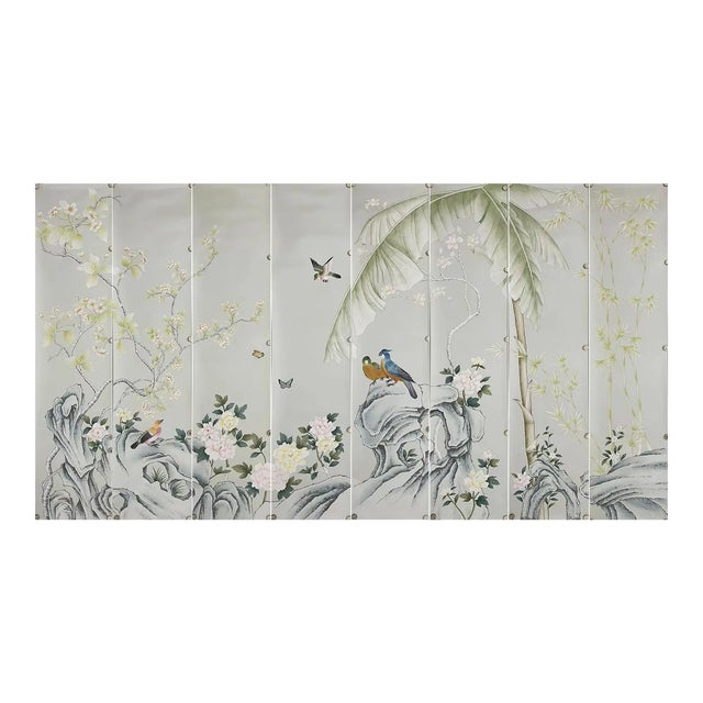 If you love the look of De Gournay wallpaper but not the price, this is for you. The listed price is for 8 panels of 18.7"...
