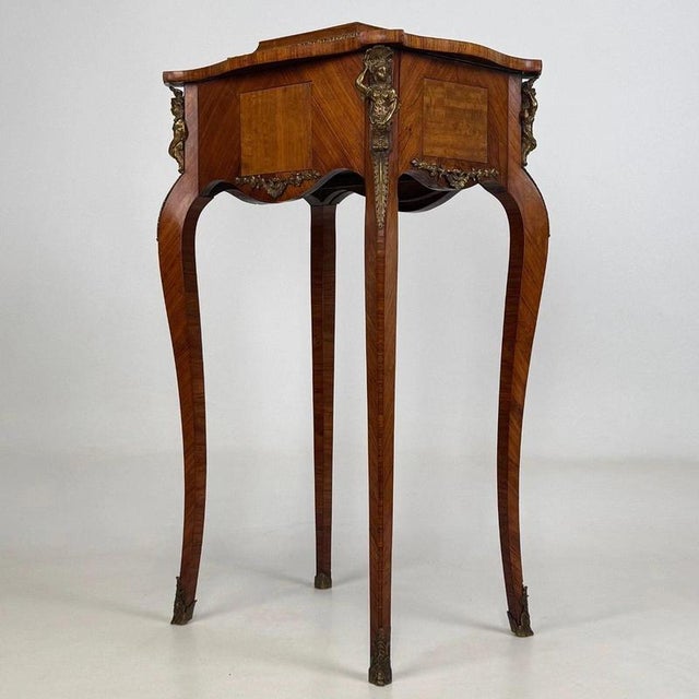 Antique French Walnut Cabinet with Figural Brass Mounts, 1800s For Sale - Image 9 of 12