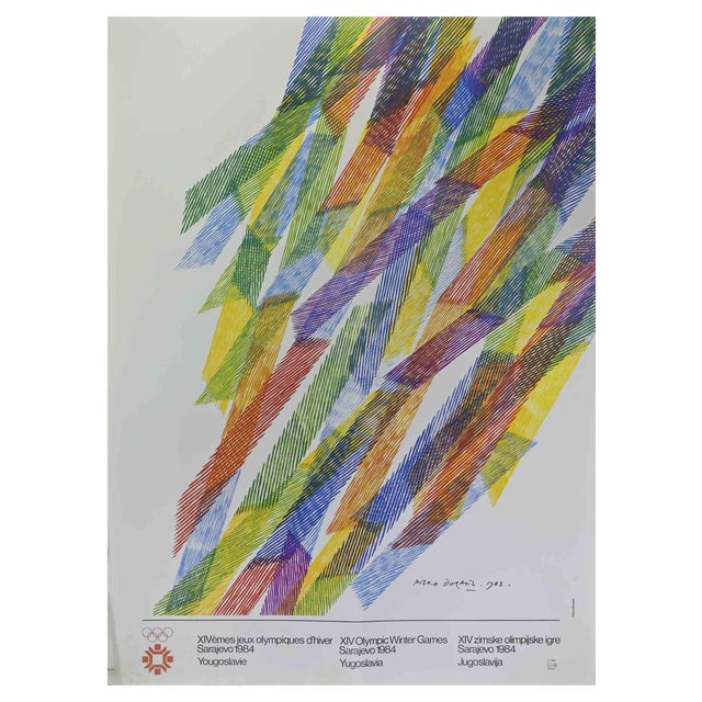 Olympics of Sarajevo Original Poster, 1984 For Sale