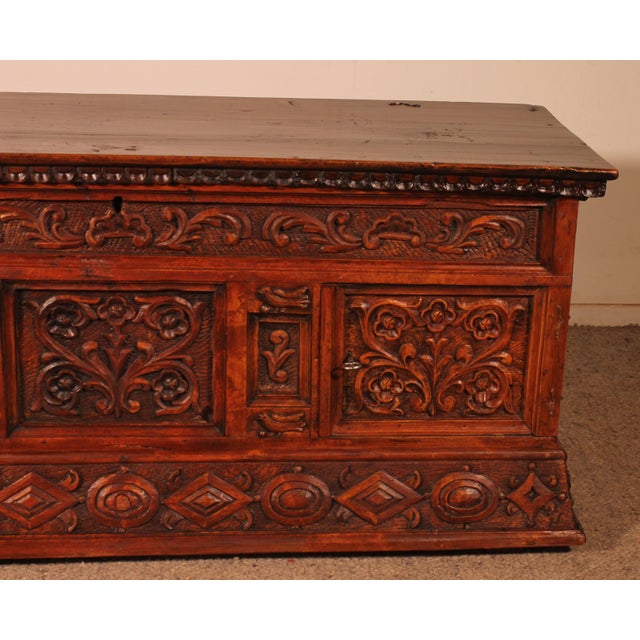 18th Century Catalan Chest with Small Door For Sale - Image 3 of 14