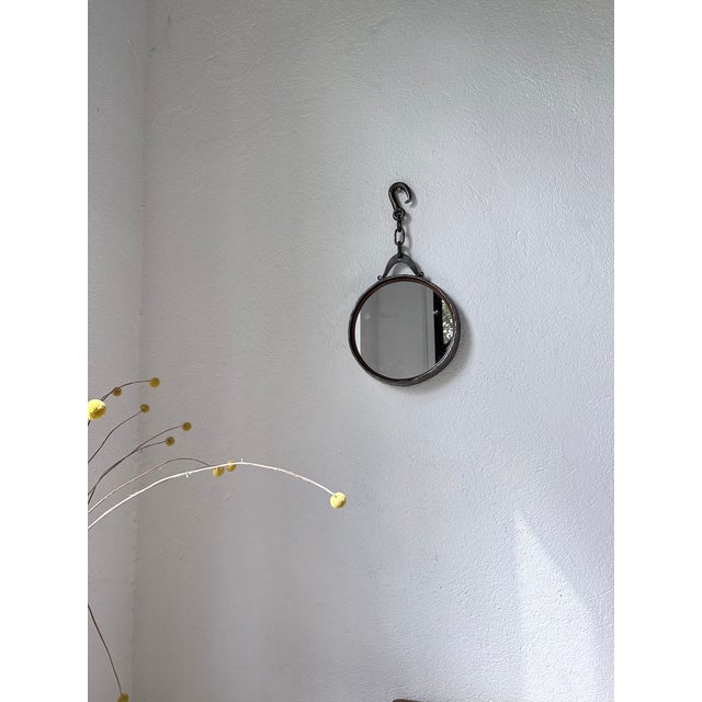Brutalist Metal and Chain Mirror, 1950s For Sale - Image 18 of 18