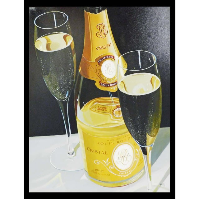 Impressionist Thomas Stiltz "Cristal Tonight" Original Signed Original Oil Still Life Painting For Sale - Image 3 of 7