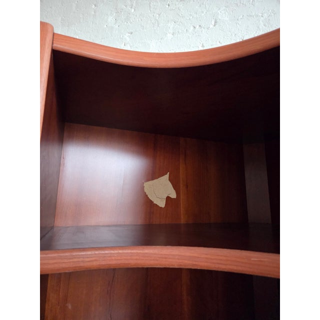 1980s Danish Modern Modular 4 Pc Corner Shelving Unit For Sale - Image 10 of 13